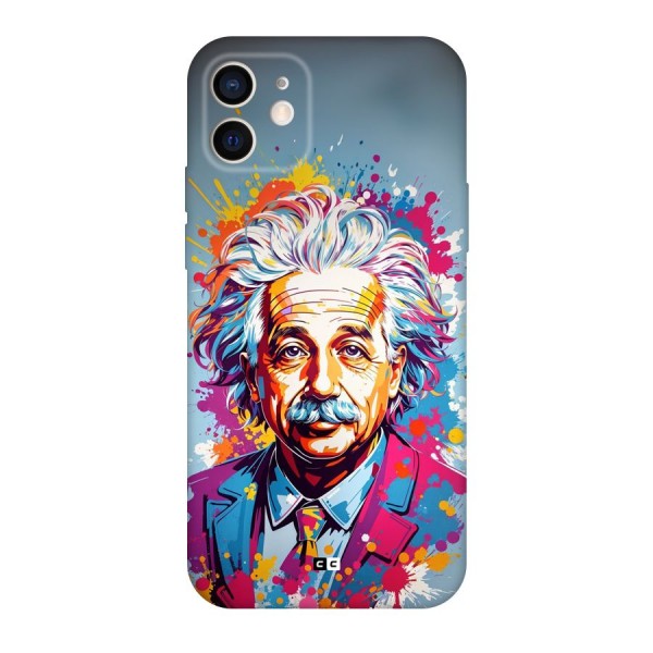 Einstein illustration Back Case for iPhone 12 Pro